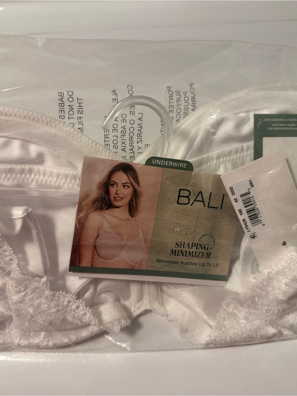 42DDD NWT BALI Women's Underwire Shaping Minimizer Bra